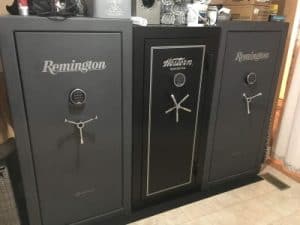 Heavy Lift Moving Co. professionals moving large Remington and Heritage safes in Utah