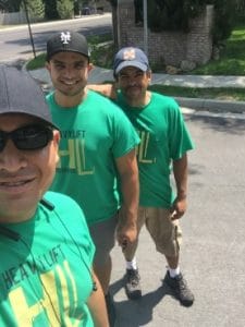 “Heavy Lift Moving Co. crew posing outside before starting a residential move in Salt Lake City, Utah.”